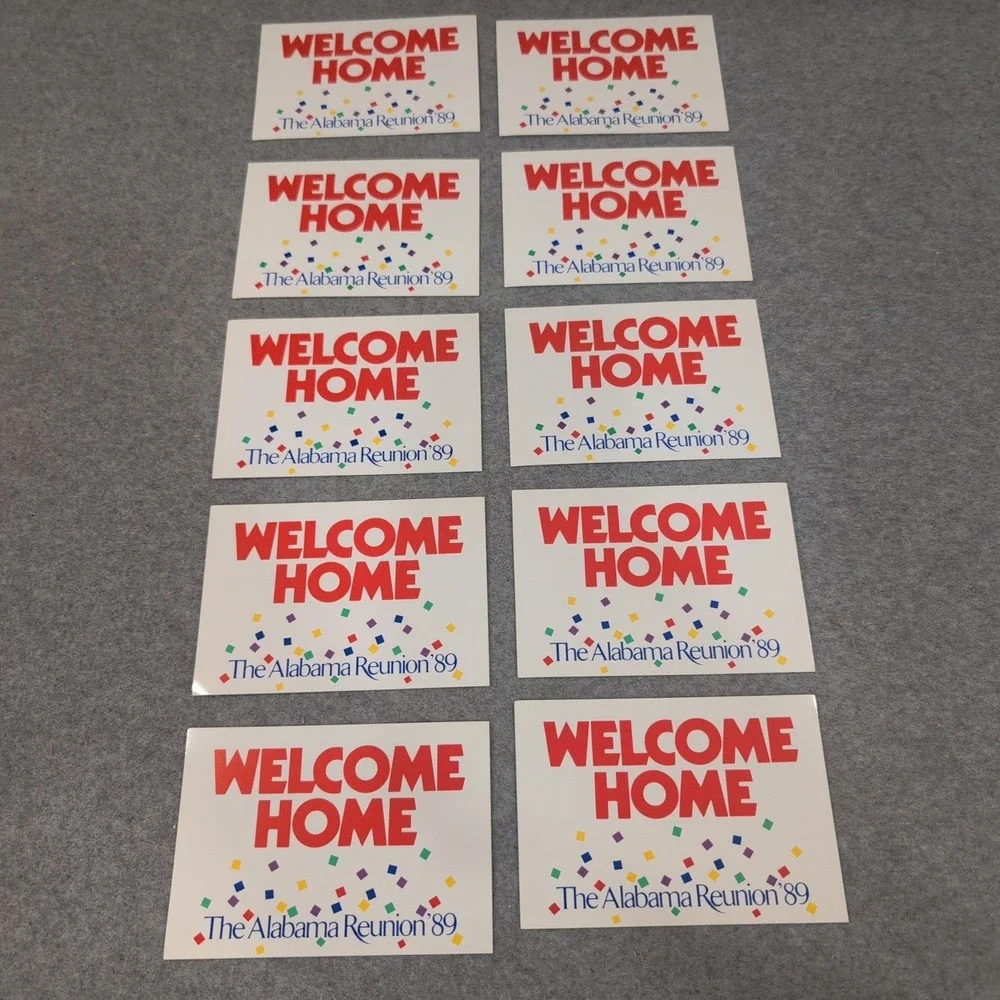Vintage 1989 The Alabama Reunion Welcome Home Postcards Set of 10 Unused VG+